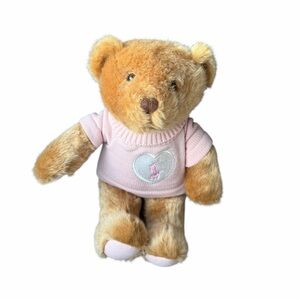 Ralph Lauren Romance Teddy Bear Pink Heart Pony Embroidered Sweater Love Plush